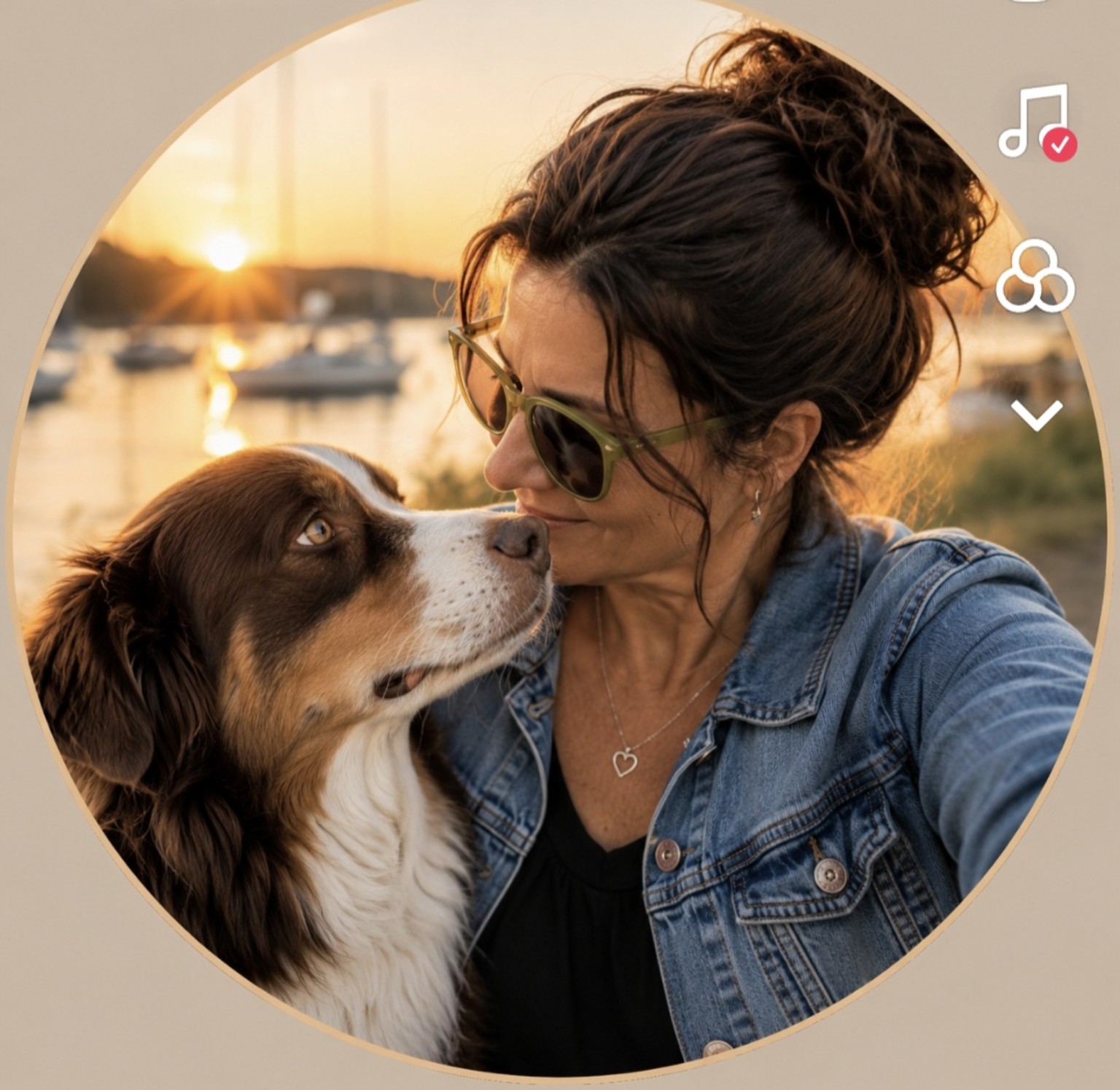 Doreen und Henna bei Sonnenuntergang